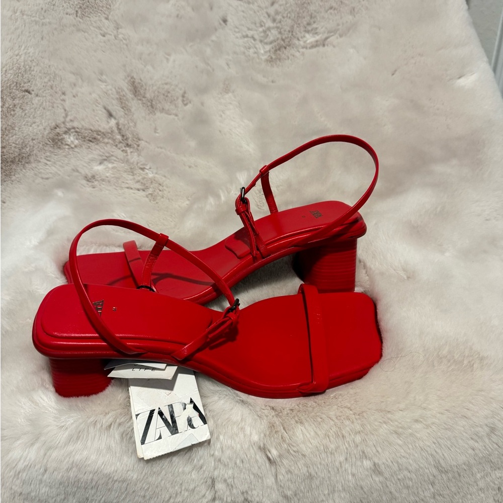 Zara Sandals leather